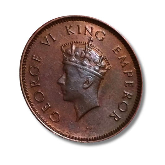 1939 One Quarter Anna | George VI King Emperor | British India Coin