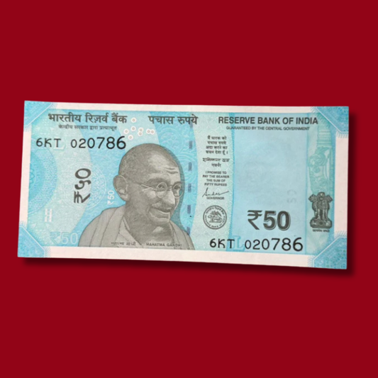 Rs 50 Birthday Note 020786 Ending 786 Holy Bismillah No