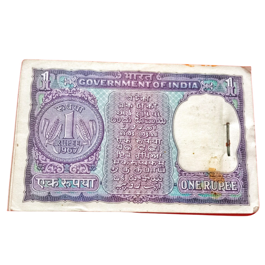Rs 1 old rare s jagganath 1967 year 81 notes serial packet unc