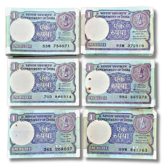 Rs 1 old small coin serial packet different governor s vaikatraman, bimal jalan,montek Singh Ahluwalia 1600 each packet excellent condition