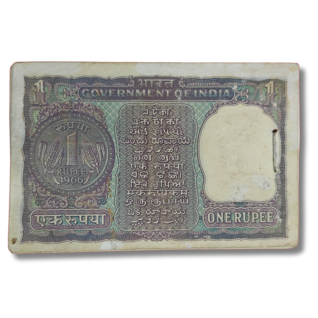 Rs 1 fresh note pkt goverment of india extremely rare governor S Bhootlingam 1966 58year old pkt unique 476701 786 Allah number