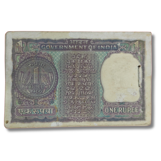 Rs 1 fresh note pkt goverment of india extremely rare governor S Bhootlingam 1966 58year old pkt unique 476701 786 Allah number