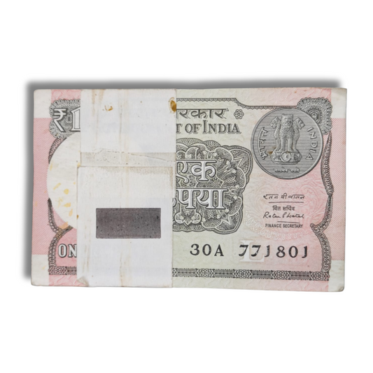 Rs 1 Note Fresh note Packet Ratan P Watal 2016 year packet