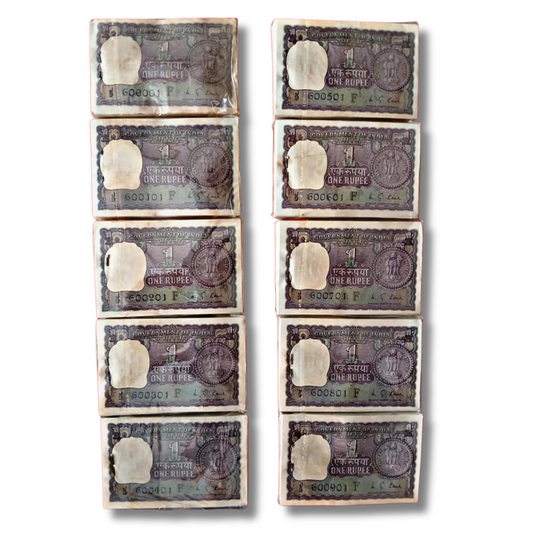 Rs 1 old big coin complete rim finance secretary m g kaul excellent condition