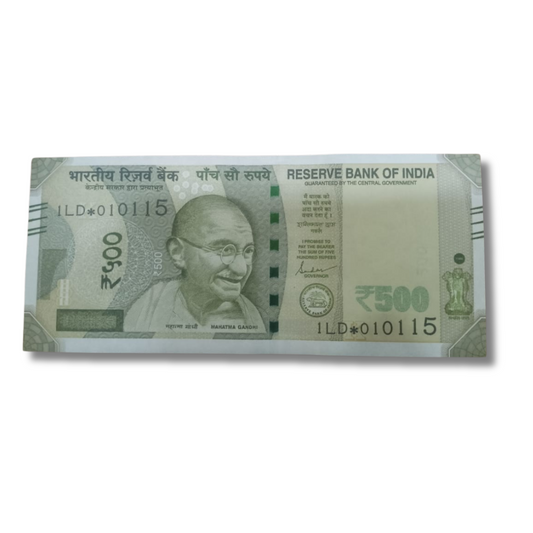Rs 500 Star Birthday 01.01.15 Governor Shaktikant Das UNC Condition