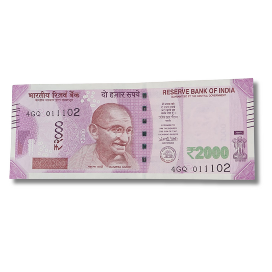 Rs 2000 birthday 01.11.02 governor urjit patel excellent condition