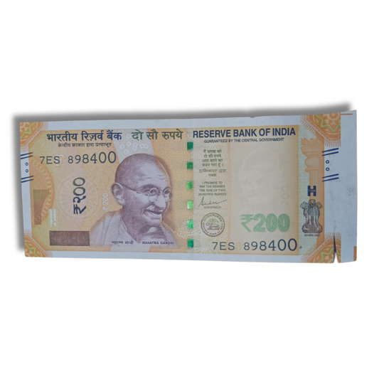Rs 200 Error Note extra paper  right side error 898400 | Collectible Items