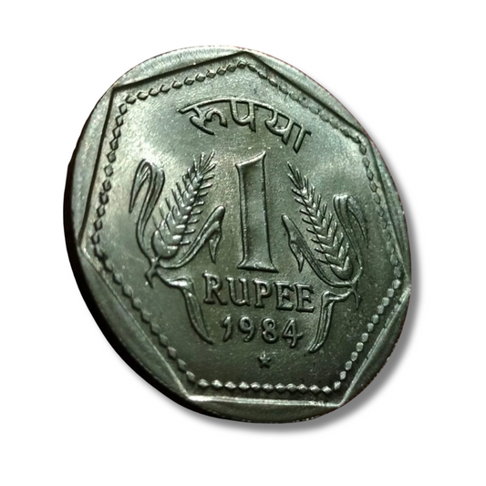 Rs 1 Coin | Year 1984 | Hyderabad Mint