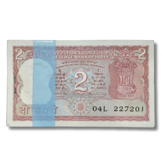 ₹2 Note Packet – 04L Prefix Serial 227201 | 227227 Fancy & 214 Jai Shree Ram Number