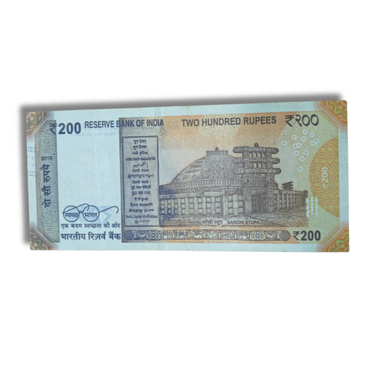 Rs 200 Error Note  Multi-Color Printing (200, 500 & 10 Mix) – Sheet Paper Error Collectible Item