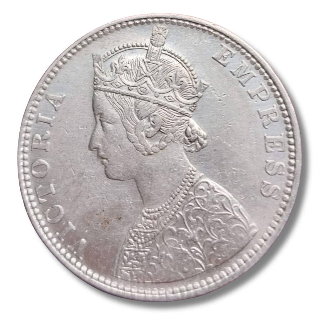Rs 1 Coin One Rupee 1886 Queen Victoria Empress Good Condition As Per Image
