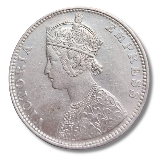 Rs 1 Coin One Rupee 1886 Queen Victoria Empress Good Condition As Per Image