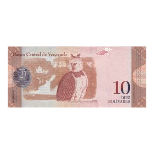Venezuela 10 Diez Bolivares Banknote Banco Central de Venezuela - Collection Bazzar