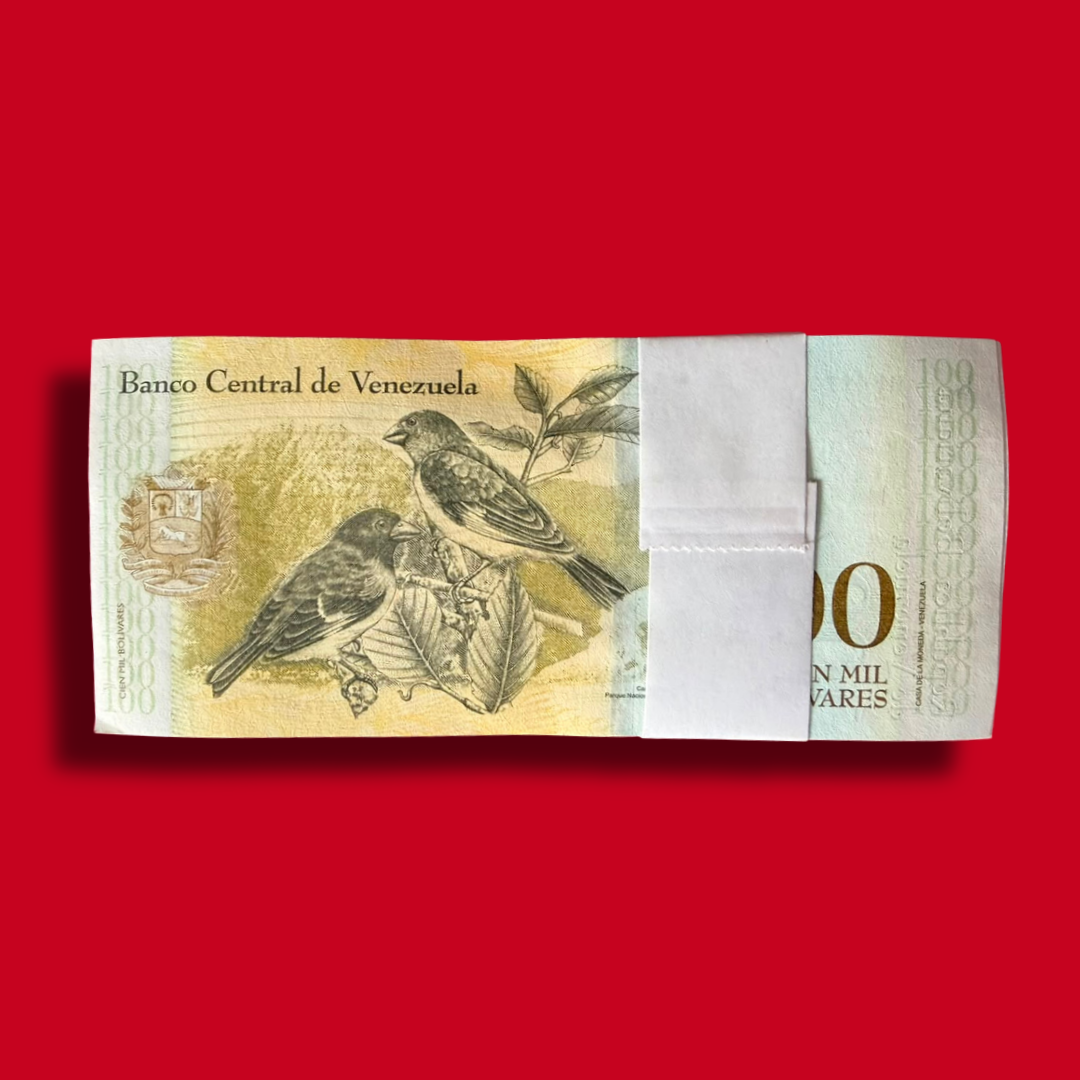 Venezuela 100 Bolivares Serial UNC (100 Note) packet Lowest Price - Collection Bazzar