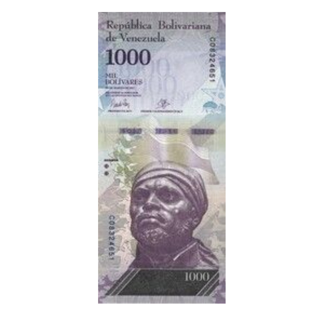 Venezuela 1000 Mil Bolivares Banknote Banco Central de Venezuela - Collection Bazzar
