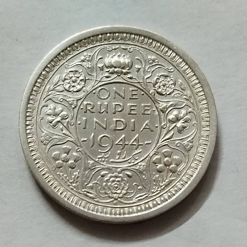 Rs 1 Coin One Rupee 1944 George Vi King  Good Condition As Per Image