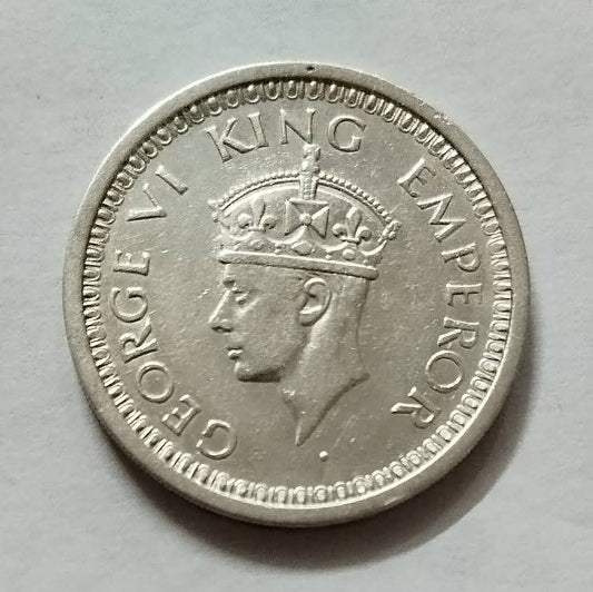 Rs 1 Coin One Rupee 1944 George Vi King  Good Condition As Per Image