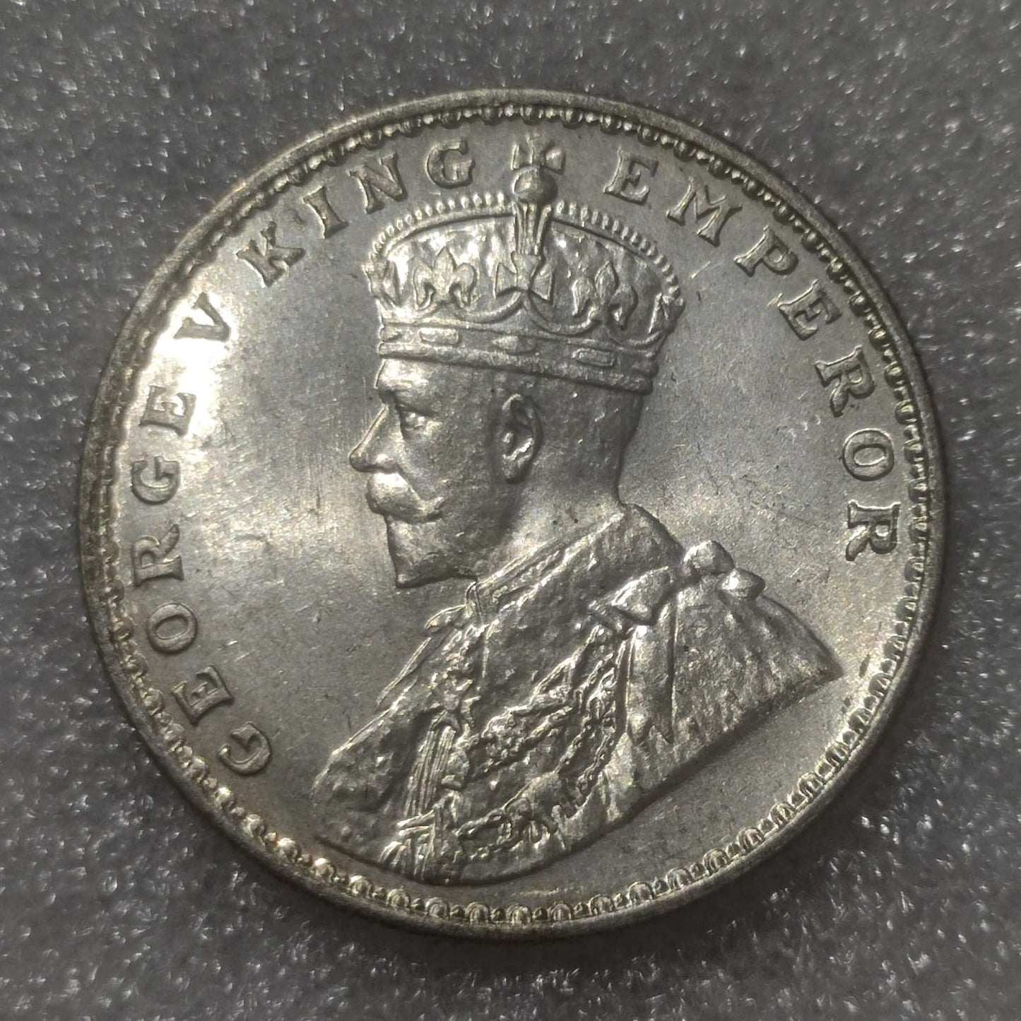 Rs 1 Coin 1921 One Rupee  George V King Emperor Good Condition As Per Image