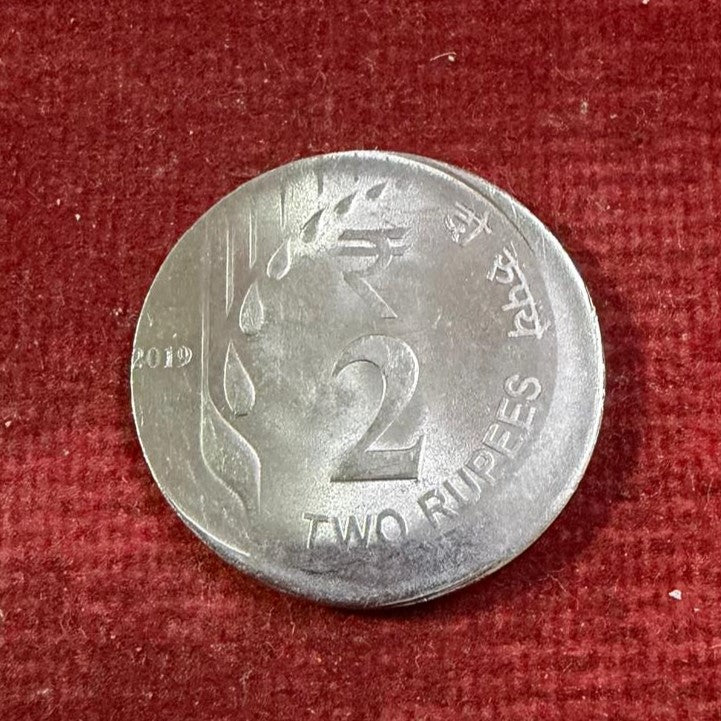 Rs 2 Coin Error & Misprint Print Shifting Error Coin Rare Item raindrop