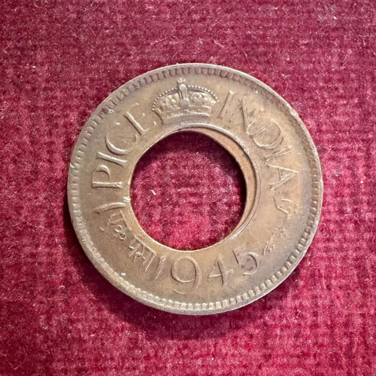 1 Pice Coin Error & Misprint Shifted Print Error George King