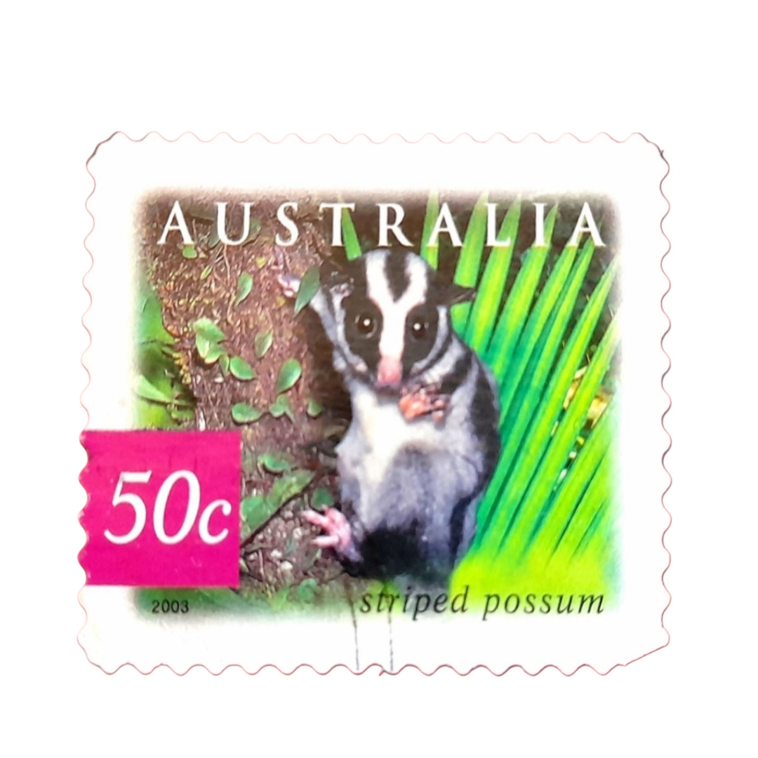 Australia 50c Striped Possum Stamp – 2003 Rare Collectible Postage