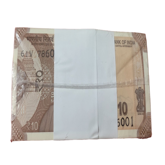 ₹10 Note Lot – RIM Prefix Serial 786001 to 787000 | Includes 786786 Holy Bismillah Number | 1000 Notes Starting with 786