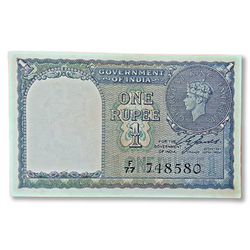 1Rs (1940) C.E.Jones Signed British India Note. Gem unc condition extremely rare note