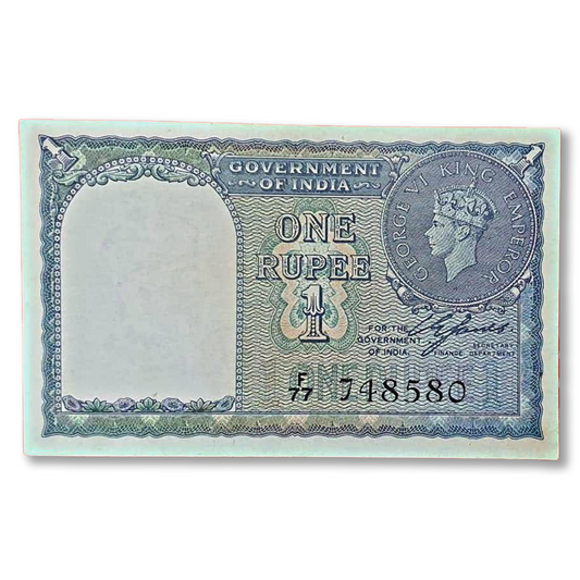 1Rs (1940) C.E.Jones Signed British India Note. Gem unc condition extremely rare note
