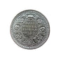1942 Half Rupee British India silver coin featuring King George VI portrait and floral wreath reverse design.