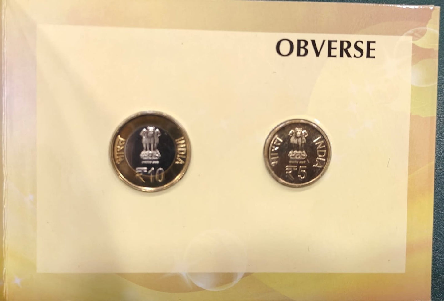 Shri Mata Vaishno Devi commemorative coin set ₹5 and ₹10 in UNC condition official mint pack religious collectible India