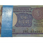 Rare ₹1 note packet with serial number 884001, signed by Montek Singh Ahluwalia, Government of India issue 100 UNC notes full bundle