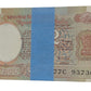 Rare ₹2 satellite note packet with serial number 937301, RBI old issue 100 UNC notes full bundle