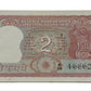 Rare ₹2 tiger note packet with serial number 466601, RBI old issue 100 UNC notes full bundle