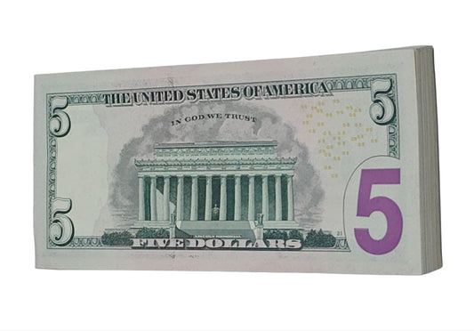 Rare $5 Dollar Abraham Lincoln Federal Reserve Note Collectible