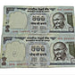 Rare ₹500 silver thread note from RBI old Gandhi series, featuring silver vertical security thread, collectible discontinued Indian currency