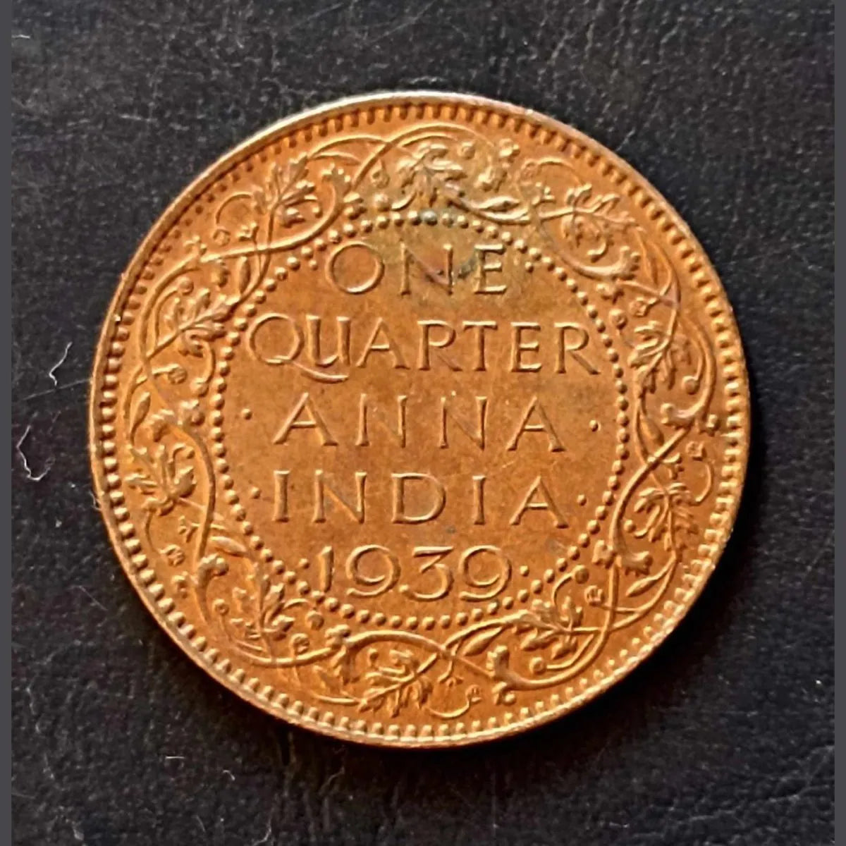 One Quarter Anna 1939 George V King Given Different Good Condition