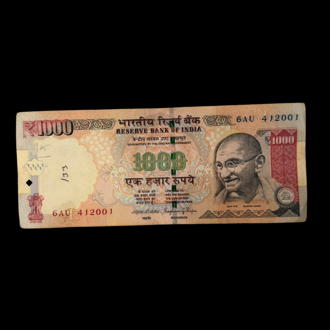 rs 1000 note 412001 jai shree ram number 214 rare note
