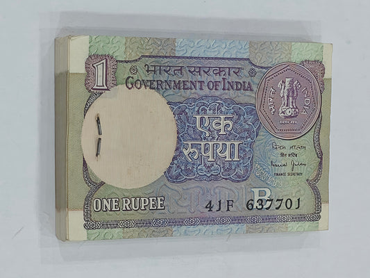 Ra 1 old bundle 100 637701 note sirial 1990 Bimal jalan 786 note