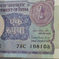 Rs 1 old issue extremely rare 108101 .108108.108143.108200 holy number