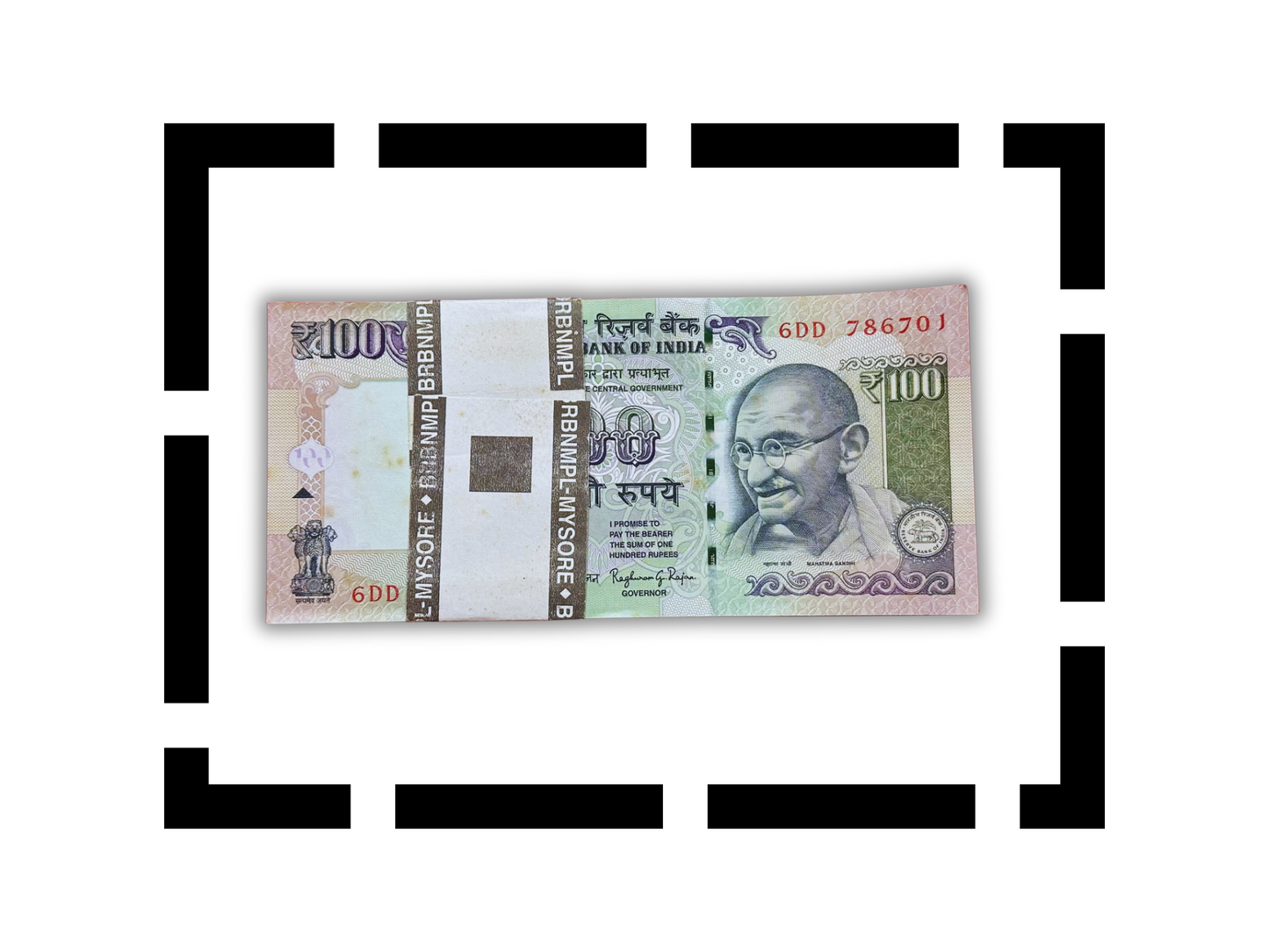 Rare ₹100 Note 6DD 786701 | Raghuram Rajan Governor | Collectible