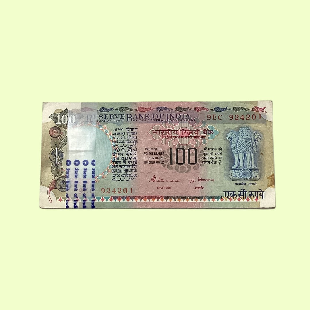 Old Notes Rbi Collection Rs Old 100 Indian Currency Note Packet RBI Vintage Collectible Banknot ...