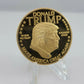 Donald Trump Gold Plated Commemorative Coin | Make America Great Again Souvenir | Rare Collectible Coin