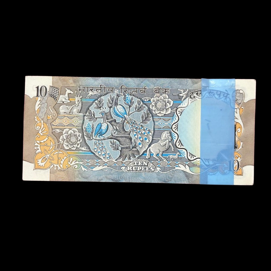 rs 10 peacock packets 822101 governor name r n malhotra extremely rare