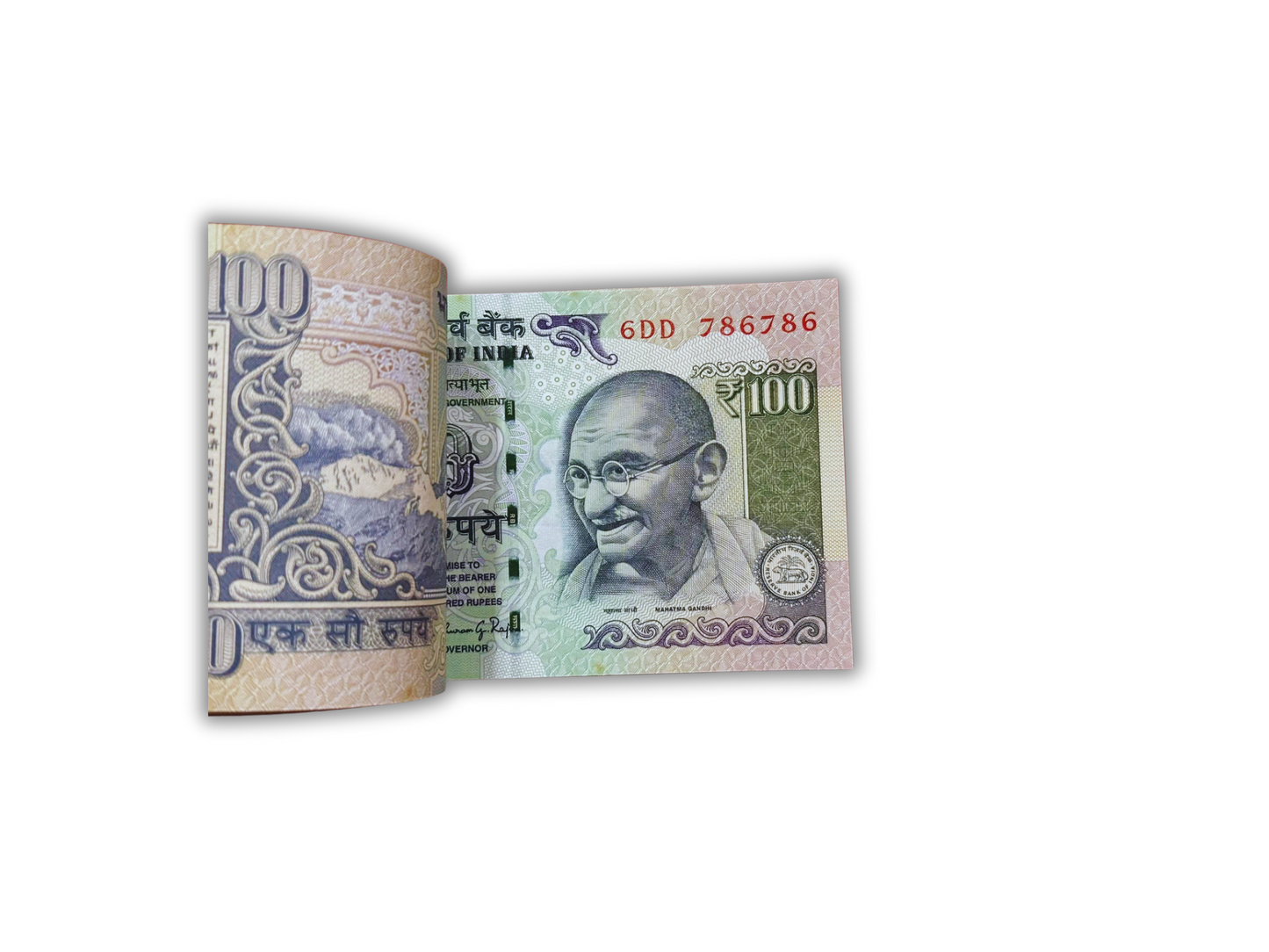Rare ₹100 Note 6DD 786701 | Raghuram Rajan Governor | Collectible