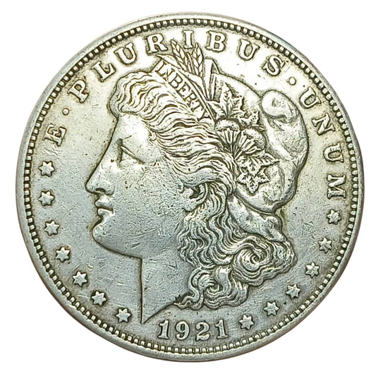 UNITED STATES MORGAN DOLLAR -- YEAR 1921SILVER .900, weight 26.73 gm extremely rare unique