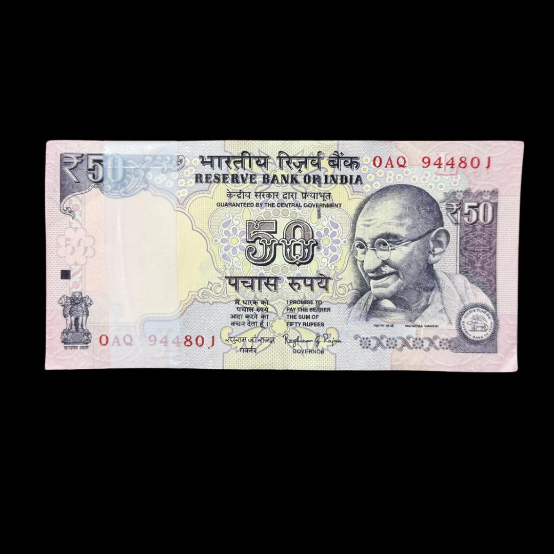 Rs 50 bank note parliament 100 note gem unc condition 944801