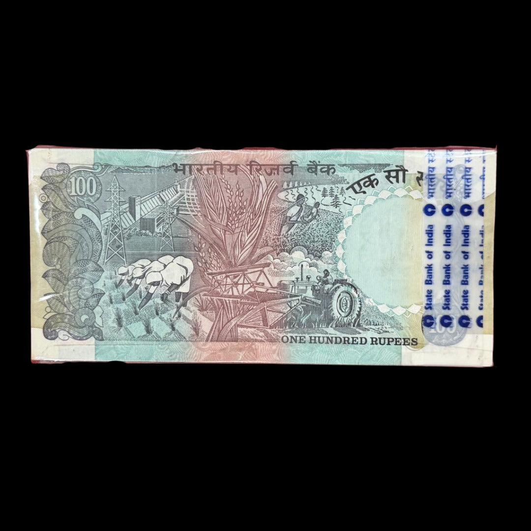 rs 100  agriculture pink beauty  100 note  675401 govr name s vankitraman extremely rare