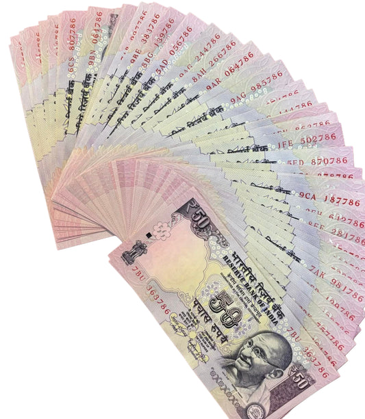 Rs50 Old Issue 100 Notes Collection | All Ending 786 | Governor Raghuram Rajan & D. Subbarao |