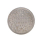 Rare 1877 India one rupee silver coin featuring Queen Victoria Empress with floral wreath reverse design, first empress issue British India coin.