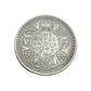 1942 India one rupee silver coin featuring King George VI with floral wreath reverse design, rare British India collectible.